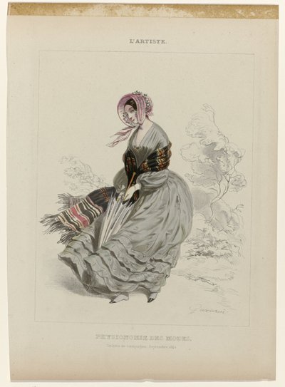 Kunstneren, Country Toilet, september 1840: Fysiognomi av moduser. av Paul Gavarni