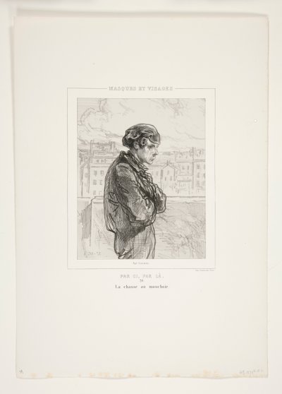 Lommetørklejakten. av Paul Gavarni