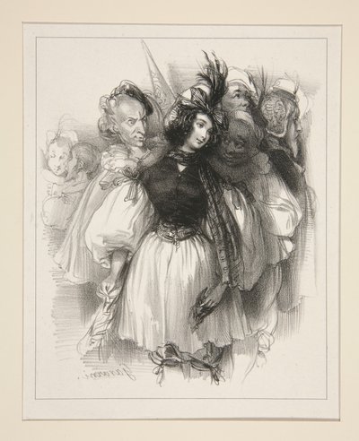 Maskeballet av Paul Gavarni