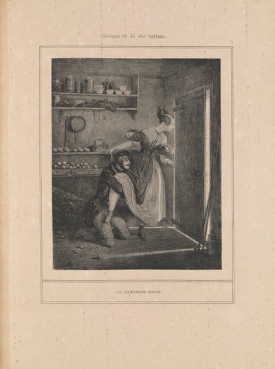 The Black Cabinet, fra serien Scener fra et intimt liv av Paul Gavarni