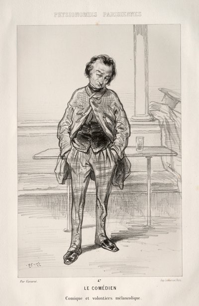 Komikeren. av Paul Gavarni