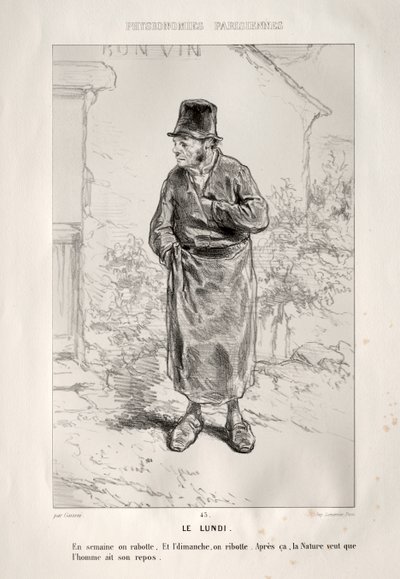 mandag av Paul Gavarni