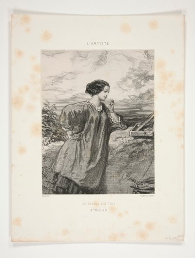 Kvinnelige artister/ Ms. Marie de N av Paul Gavarni
