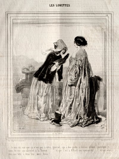 The Lorettes av Paul Gavarni