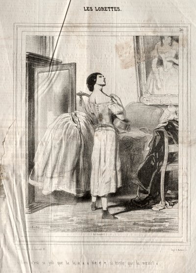 The Lorettes, 1842. av Paul Gavarni