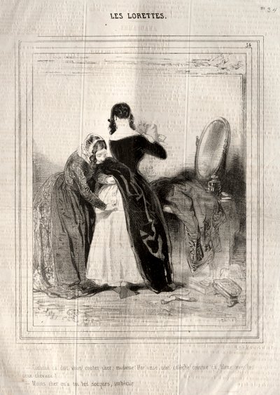 The Lorettes, 1842. av Paul Gavarni