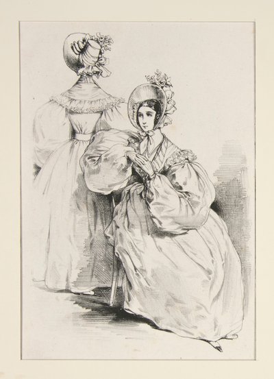 MAI 1836. Kjortler av jaconas. av Paul Gavarni