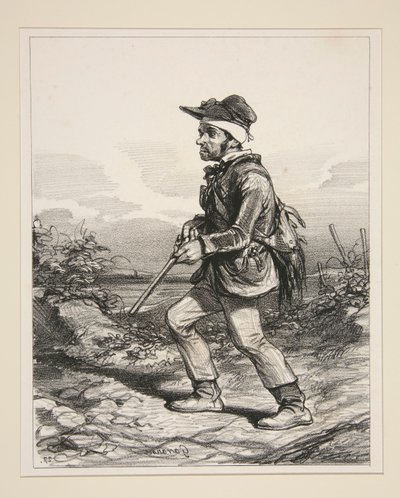 Mr. Gontard, / (fra Clos-Gorju), / Storeier, stemmeberettiget, / på jakt etter l av Paul Gavarni
