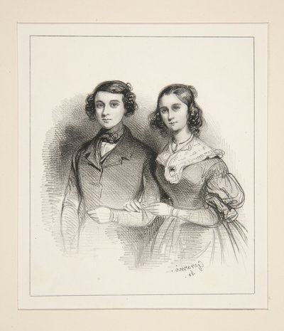 Herr og fru Emile Taigny av Paul Gavarni