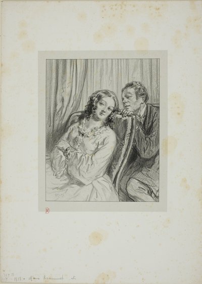 Masker og ansikter: Mme. Beauminet av Paul Gavarni