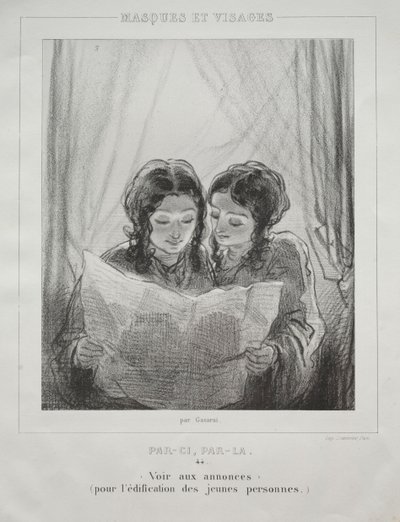 Masker og ansikter. av Paul Gavarni