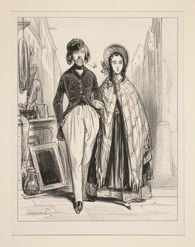 Monsieur og Madame Ernest... av Paul Gavarni