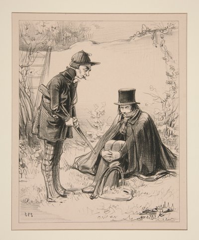Mr Adrien, en ung mann fra nabolaget, s av Paul Gavarni
