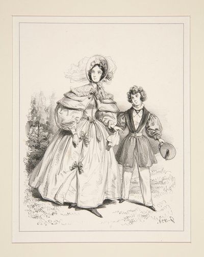 MORGENNEGLISJÉ. 1835. av Paul Gavarni