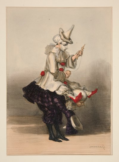 PAILLASSE OG PIERROT av Paul Gavarni