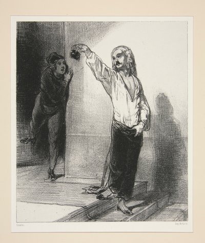 MISTET BESKEDHET. av Paul Gavarni