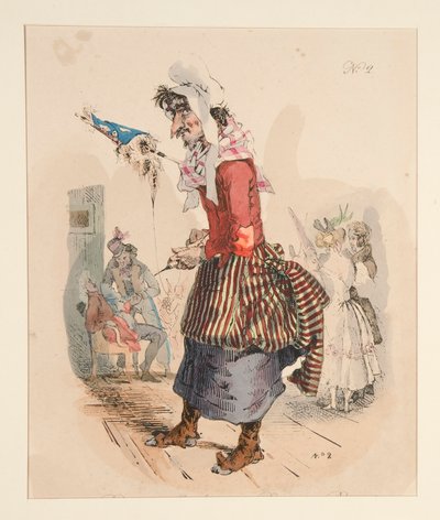 PYRENISK SHERFEDESS. - BERGERE DES PYRENEES. av Paul Gavarni