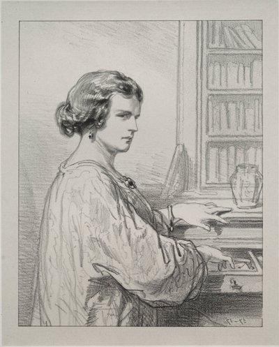 Par-ci, par-lá: Boudoir-nøkkelen åpner mange hemmeligheter, 1854-1856. av Paul Gavarni