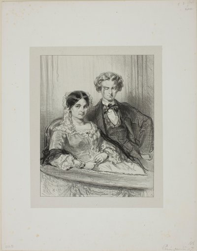 Her og der: Phèdre på Théâtre-Francais... av Paul Gavarni