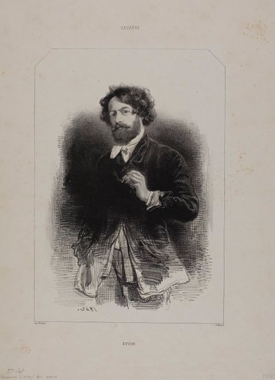 Selvportrett av Paul Gavarni