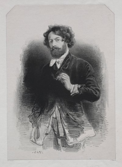 Selvportrett av Paul Gavarni