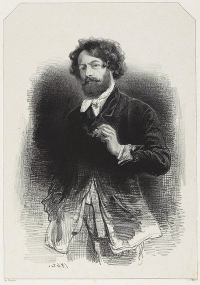 Selvportrett av Paul Gavarni