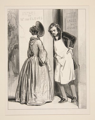 I åtte måneder nå, Auguste, har De lovet meg en liten kappe... av Paul Gavarni