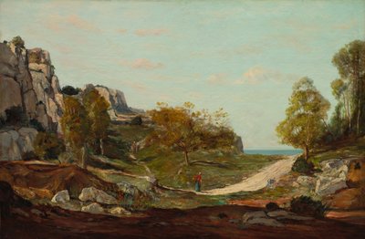 Landskap ved Saint-André, nær Marseille av Paul Guigou