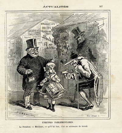 Illustrasjon av Hadol (1835-1875) i Le Charivari av Paul Hadol