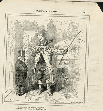 Illustrasjon av Hadol (1835-1875) i Le Charivari av Paul Hadol