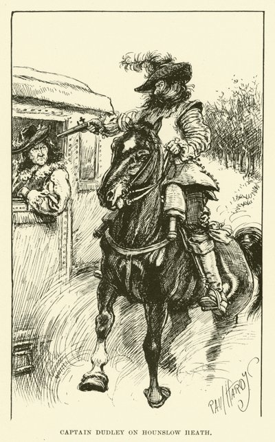Kaptein Dudley på Hounslow Heath (gravering) av Paul Hardy