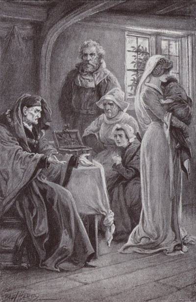 Illustrasjon for The Cloister and The Hearth av Charles Reade av Paul Hardy
