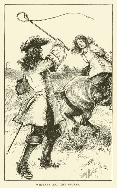 Whitney and the Usurer (gravering) av Paul Hardy
