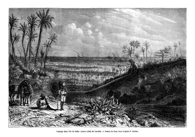 Landskap på øya Cuba, 1859 av Paul Huet