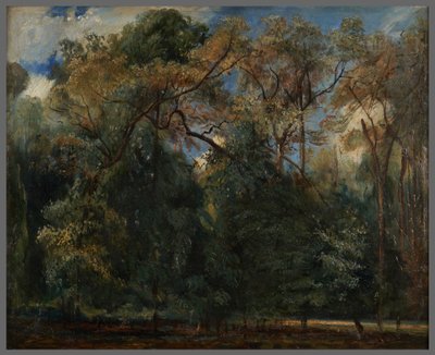 Almetrærne i Saint-Cloud av Paul Huet