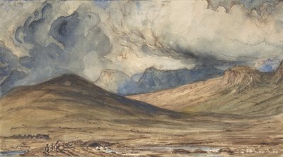Fjell i Auvergne, 1831-33. av Paul Huet