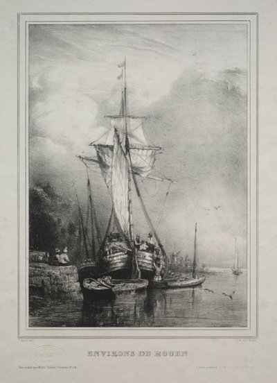 Six Marines: Environs of Rouen, Frankrike av Paul Huet
