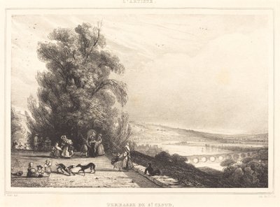 Terrace of St. Cloud (Terrasse de St. Cloud) av Paul Huet