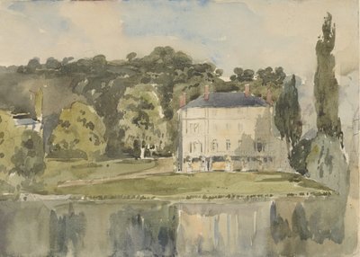 Utsikt over slottet ved Folembray, ca. 1831. av Paul Huet