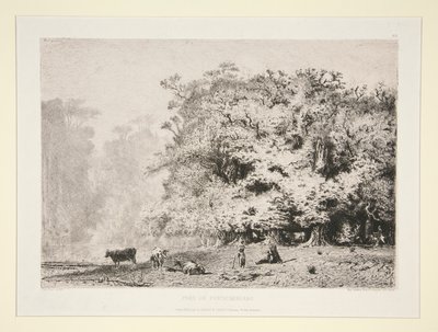 Skog nær Fontainebleau av Paul Huet