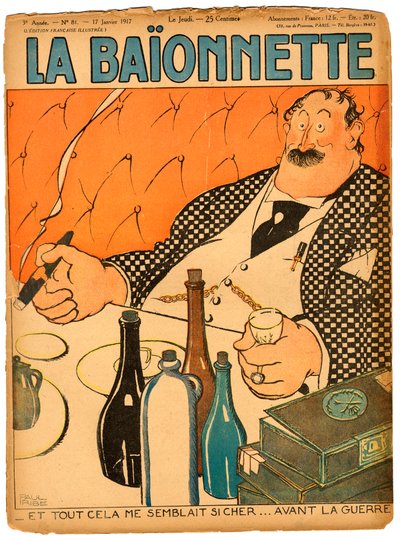 Cover av "" La Baionnette"", Satirical in Colors av Paul Iribe