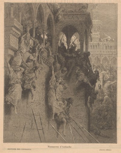 Val van Antiochie Massacres of Antioch (tittel på objekt) av Paul Jonnard