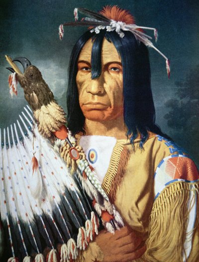 Indianersjef for Cree-folket i Canada av Paul Kane