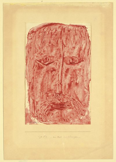 En sorgens mann; En smertefull mann av Paul Klee