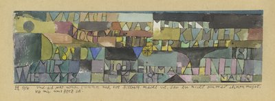 Ah, hvordan smerten min blir ytterligere forverret når du ikke engang er lei deg for å mistenke følelsene i hjertet mitt av Paul Klee