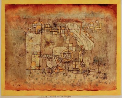 Ankomst av luftdamperen av Paul Klee
