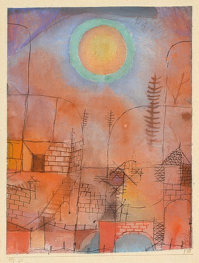 Bygning. 1919 av Paul Klee