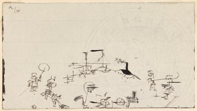 Busy Beach, 1926. av Paul Klee
