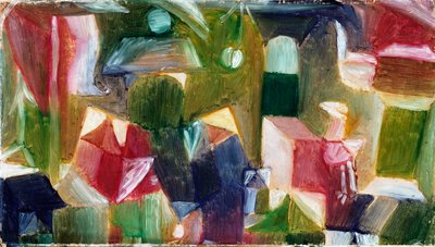 Fuglebilde, ca. 1919 (olje på papir lagt på lerret) av Paul Klee