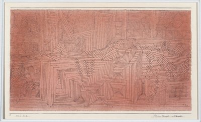 Klippetempler med graner av Paul Klee
